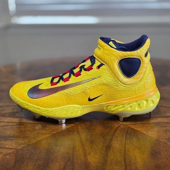 Nike Alpha Huarache Elite 4 Ronald Acuna Baseball Cleat Men\'s 14 Gold FZ3466-700 main image 13